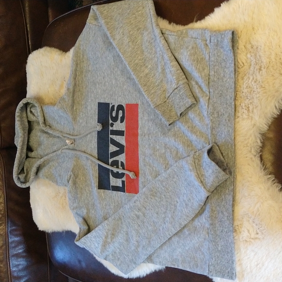 Levi hoodie sweatshirt cropped. - Picture 1 of 4